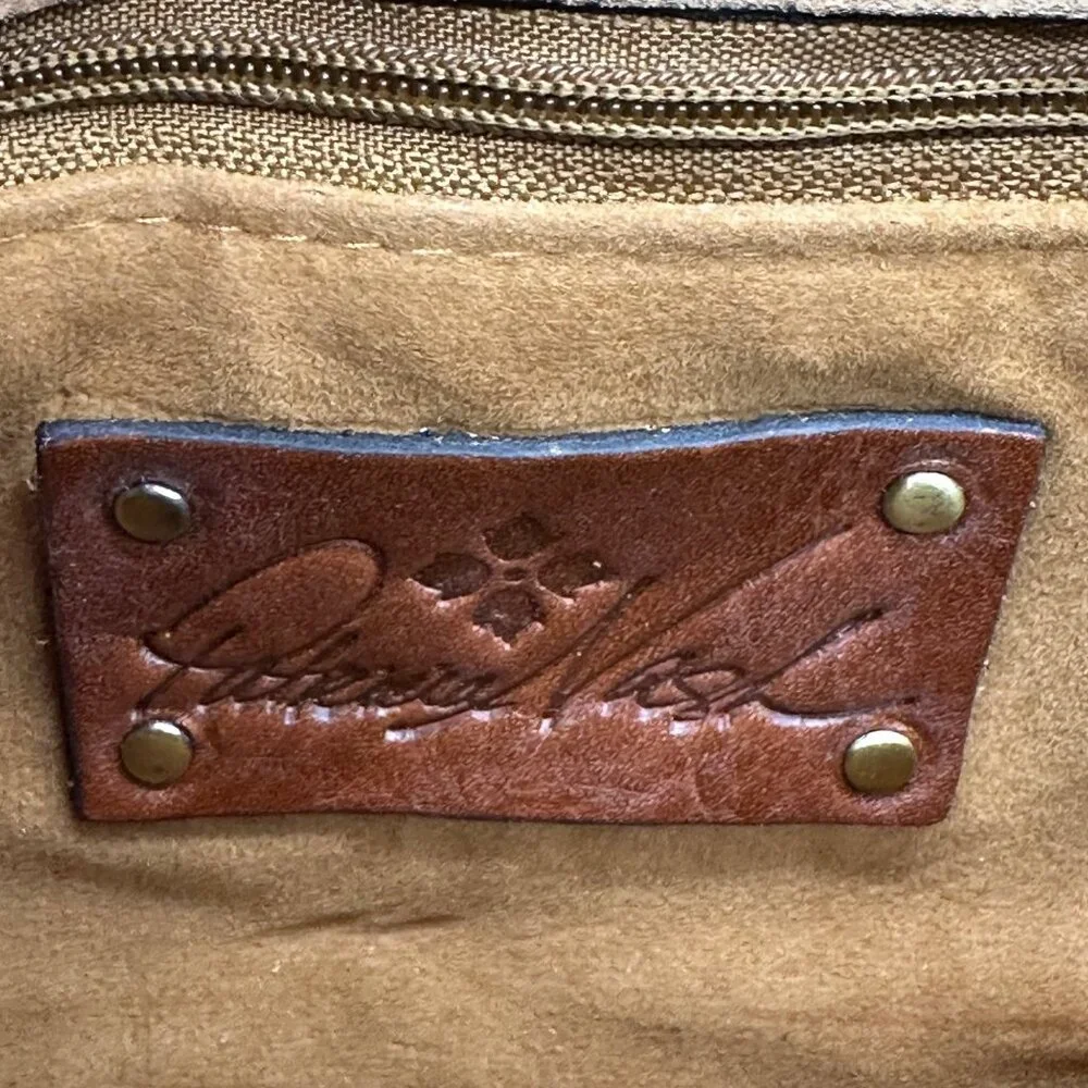 Patricia Nash Floral Leather Crossbody Shoulder Bag Purse Removable Strap Clutch - Picture 6 of 12